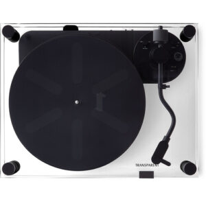 Transparent TT-B Manual Two-Speed Turntable with Bluetooth