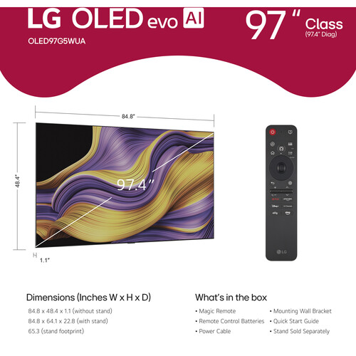 OLED evo AI G5 97" 4K HDR Smart - Image 4
